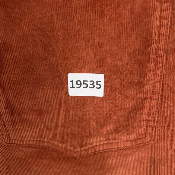 Old Navy Pants Womens 18 Brown High Rise OG Straight Corduroy Academia Preppy - Picture 16 of 16